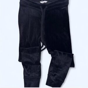 American Eagle Black Velour  Jogger Pants